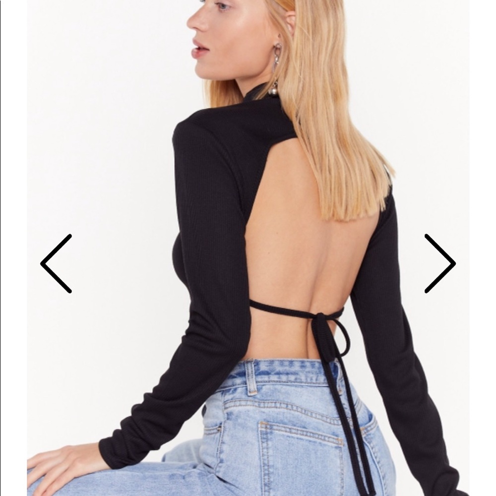 Nasty gal open back top